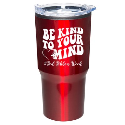 Be Kind To Your Mind Red Ribbon Week Groovy Tumbler