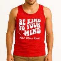 Be Kind To Your Mind Red Ribbon Week Groovy Tank Top