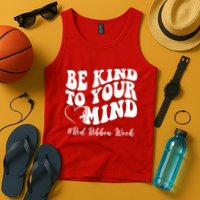 Be Kind To Your Mind Red Ribbon Week Groovy Tank Top