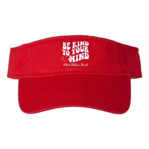 Be Kind To Your Mind Red Ribbon Week Groovy Valucap Bio-Washed Visor