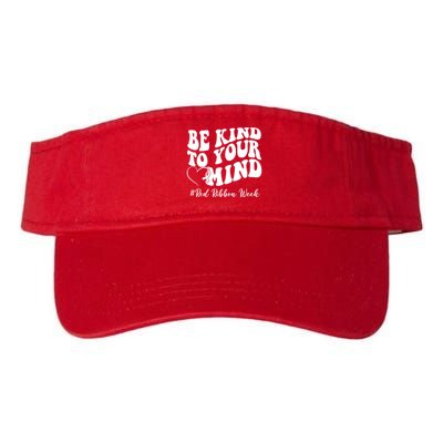 Be Kind To Your Mind Red Ribbon Week Groovy Visor