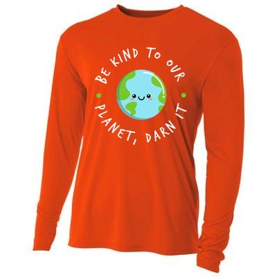 Be Kind To Our Planet Sustainable Cool Gift Cooling Performance Long Sleeve Crew