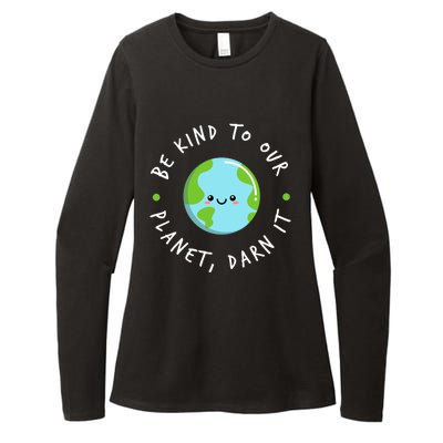 Be Kind To Our Planet Sustainable Cool Gift Womens CVC Long Sleeve Shirt