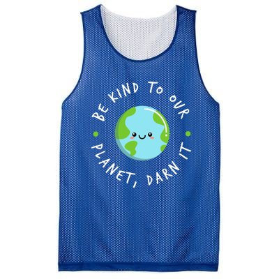 Be Kind To Our Planet Sustainable Cool Gift Mesh Reversible Basketball Jersey Tank