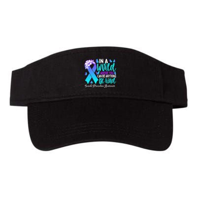 Be Kind Teal Purple Ribbon Suicide Prevention Awareness Visor