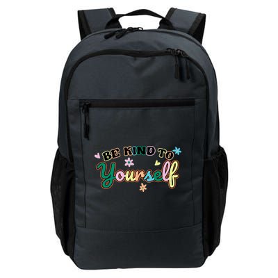 Be Kind To Yourself Positive Quote Colorful Floral Backpack