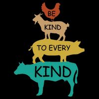 Be Kind To Every Kind Retro Vintage Funny Vegetarian Vegan Button
