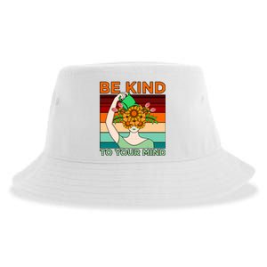 Be Kind To Mind Mental Health Awareness Supporter Graphic Sustainable Bucket Hat