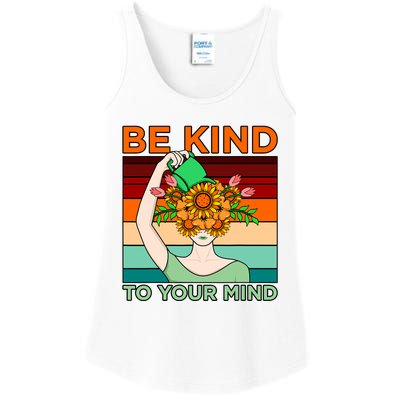 Be Kind To Mind Mental Health Awareness Supporter Graphic Ladies Essential Tank