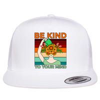 Be Kind To Mind Mental Health Awareness Supporter Graphic Flat Bill Trucker Hat