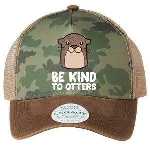 Be Kind To Others Be Kind To Otters Cute Gift Legacy Tie Dye Trucker Hat