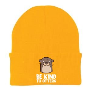 Be Kind To Others Be Kind To Otters Cute Gift Knit Cap Winter Beanie