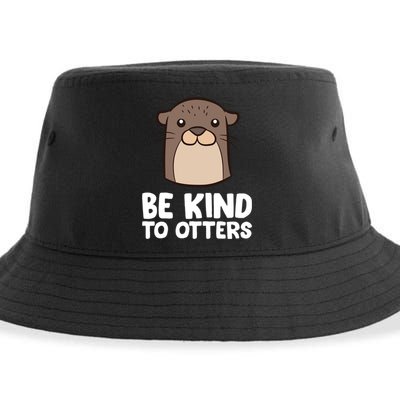 Be Kind To Others Be Kind To Otters Cute Gift Sustainable Bucket Hat