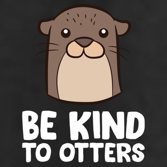 Be Kind To Others Be Kind To Otters Cute Gift Adult Drive Performance Visor