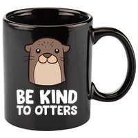 Be Kind To Others Be Kind To Otters Cute Gift 11oz C Handle Ceramic Mug