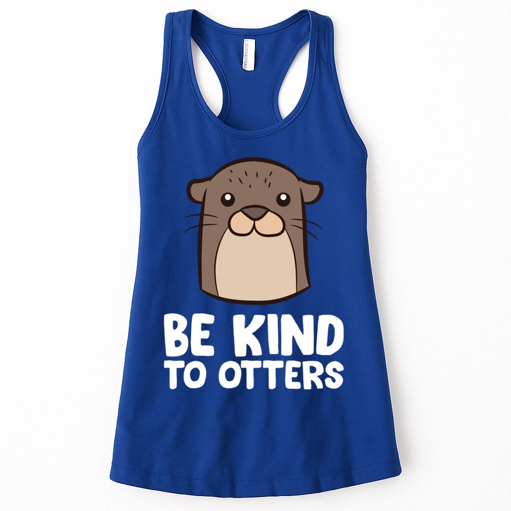 Be Kind To Others Be Kind To Otters Cute Gift Womens Tank Top