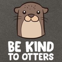 Be Kind To Others Be Kind To Otters Cute Gift Cotton Canvas Backpack