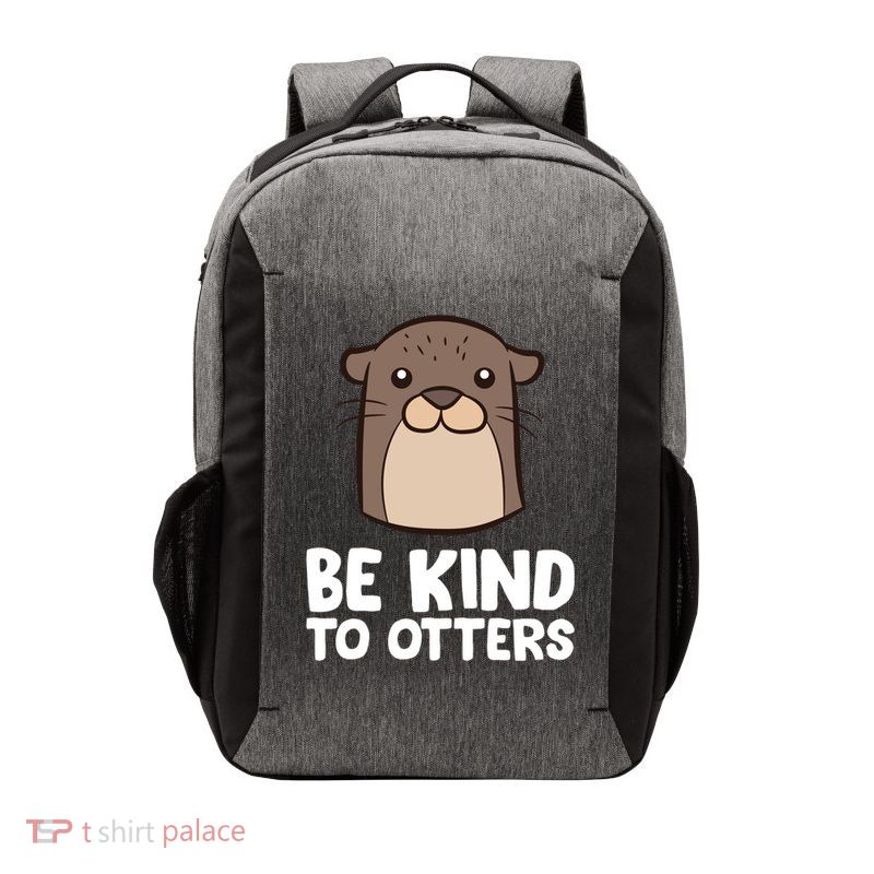 Be Kind To Others Be Kind To Otters Cute Gift Vector Backpack