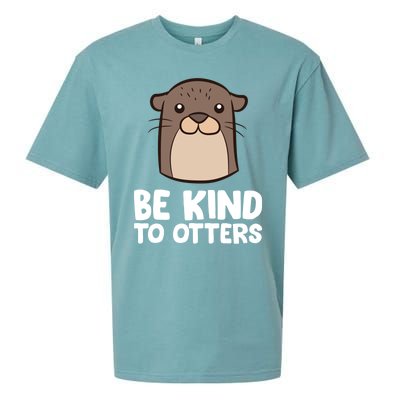 Be Kind To Others Be Kind To Otters Cute Gift Sueded Cloud Jersey T-Shirt