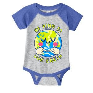 Be Kind To Our Earth Gift Fun Earth Day Planet Environt Cool Gift Infant Baby Jersey Bodysuit