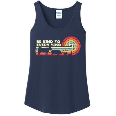 Be Kind To Every Kind Vegan Vegetarian Retro Tee Ladies Essential Tank