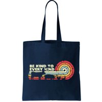 Be Kind To Every Kind Vegan Vegetarian Retro Tee Tote Bag