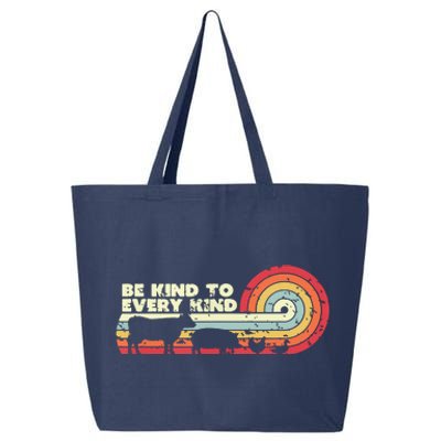 Be Kind To Every Kind Vegan Vegetarian Retro Tee 25L Jumbo Tote