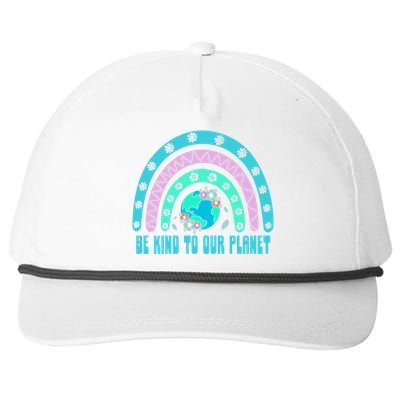 Be Kind To Our Planet Ecology Wildlife Ecosystem Outdoor Cool Gift Snapback Five-Panel Rope Hat