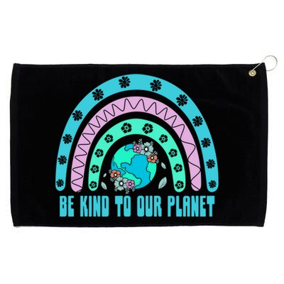 Be Kind To Our Planet Ecology Wildlife Ecosystem Outdoor Cool Gift Grommeted Golf Towel