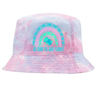 Be Kind To Our Planet Ecology Wildlife Ecosystem Outdoor Cool Gift Tie-Dyed Bucket Hat