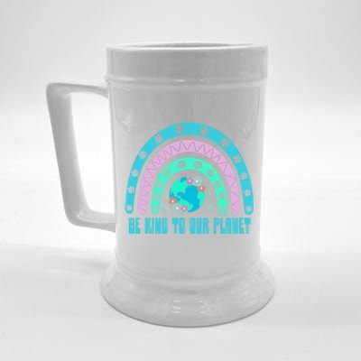 Be Kind To Our Planet Ecology Wildlife Ecosystem Outdoor Cool Gift Beer Stein