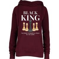 Black King The Most Powerful Piece In The Game Chess Womens Funnel Neck Pullover Hood