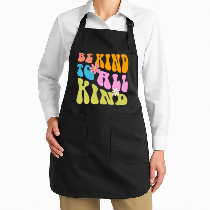 Be Kind To All Kind Colorful Retro Quote Apron