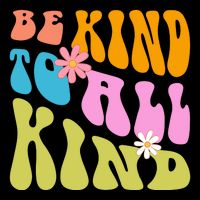 Be Kind To All Kind Colorful Retro Quote Apron