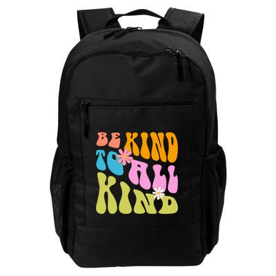 Be Kind To All Kind Colorful Retro Quote Backpack