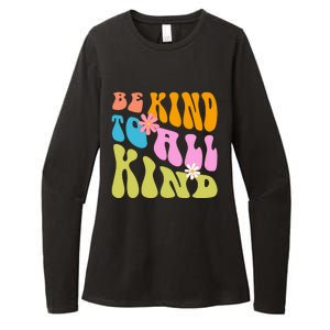 Be Kind To All Kind Colorful Retro Quote Womens CVC Long Sleeve Shirt