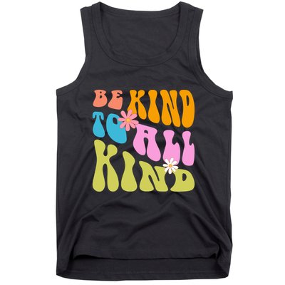 Be Kind To All Kind Colorful Retro Quote Tank Top
