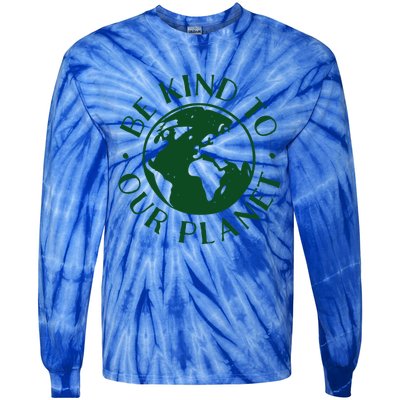 Be Kind To Our Planet Gift Tie-Dye Long Sleeve Shirt