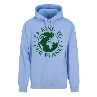 Be Kind To Our Planet Gift Unisex Surf Hoodie