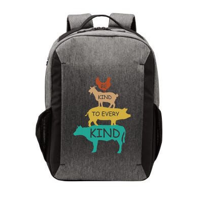 Be Kind To Every Kind Retro Vintage Funny Vegetarian Vegan Vector Backpack