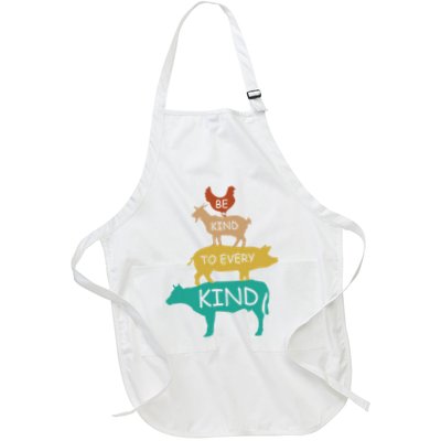Be Kind To Every Kind Retro Vintage Funny Vegetarian Vegan Apron