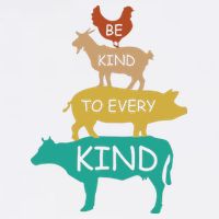 Be Kind To Every Kind Retro Vintage Funny Vegetarian Vegan Toddler T-Shirt