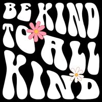 Be Kind To All Kind Retro Quote 16 in Basic Backpack