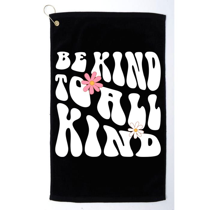 Be Kind To All Kind Retro Quote Golf Towel