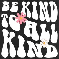 Be Kind To All Kind Retro Quote Golf Towel