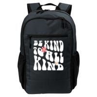 Be Kind To All Kind Retro Quote Daily Commute Backpack