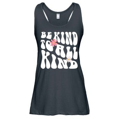 Be Kind To All Kind Retro Quote Ladies Essential Flowy Tank