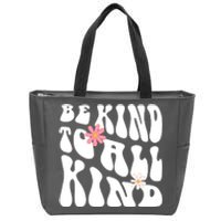 Be Kind To All Kind Retro Quote Zip Tote Bag