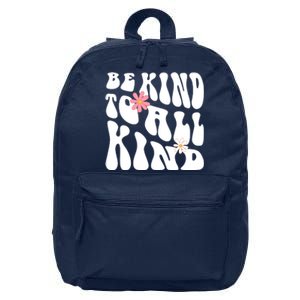 Be Kind To All Kind Retro Quote 16 in Basic Backpack