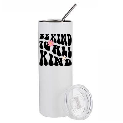 Be Kind To All Kind Retro Quote Stainless Steel Tumbler